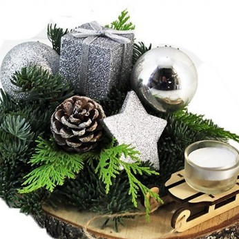 Kerststukje maken