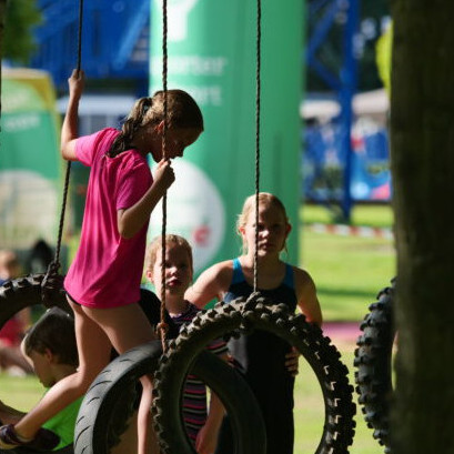 Obstakel zwemloop - Kikkerchallenge